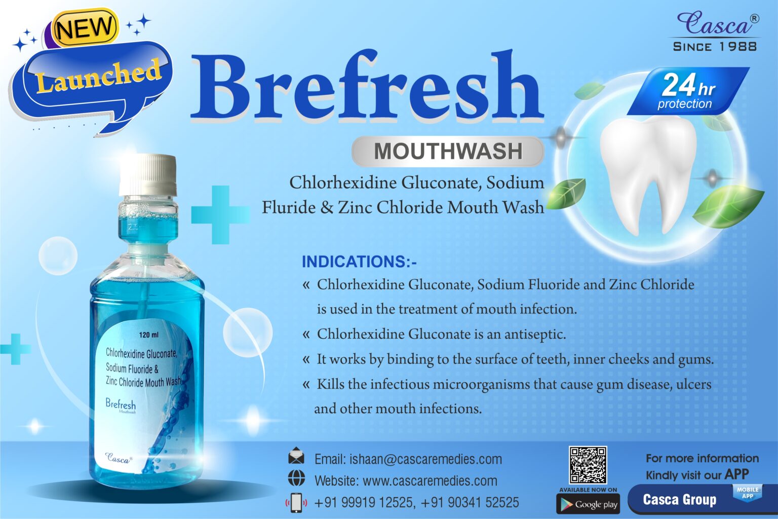 Brefresh Chlorhexidine Mouthwash Manufacturers Suppliers and Exporters
