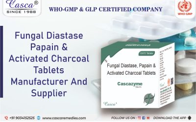fungal diastase papain & activated charcoal tablets Manufacturer and Supplier