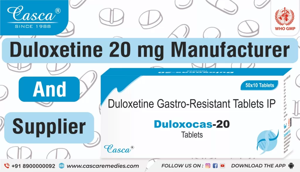 Duloxetine 20 mg manufacturer and supplier
