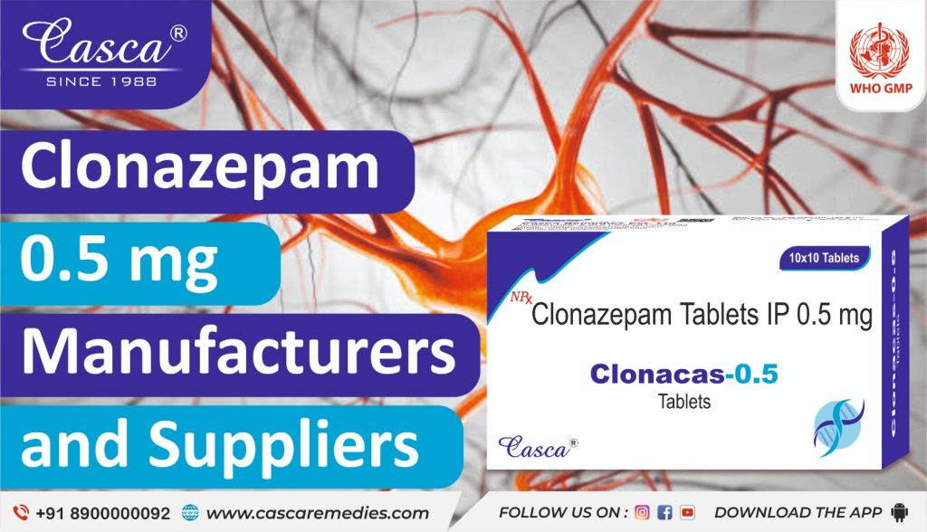 Clonazepam 0.5 mg manufacturers