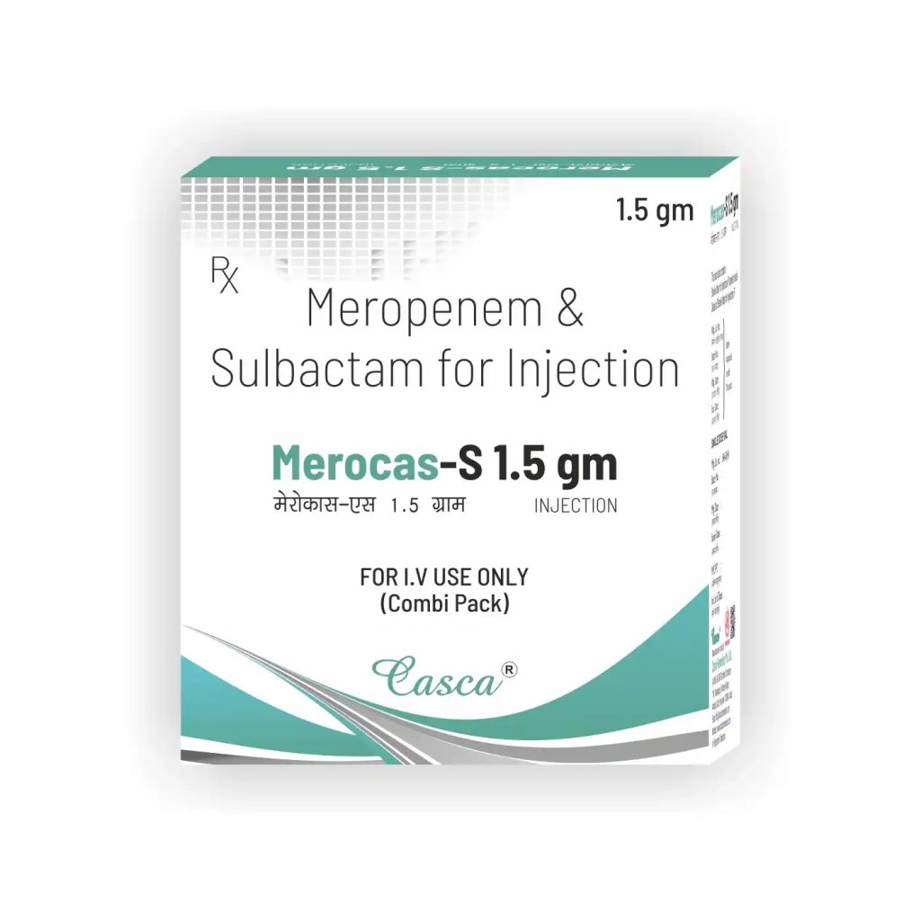 Meropenem 1000mg + Sulbactam 500 mg injections