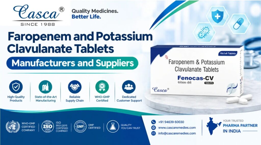 faropenem and potassium clavulanate tablets manufacturers